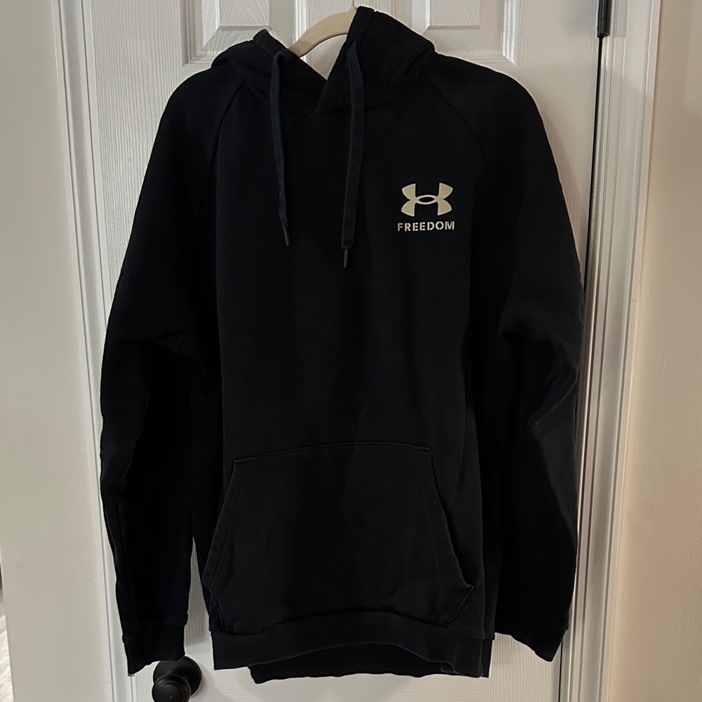 Under Armour Men's Black Freedom Pullover Hoodie